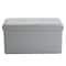 Simplify Faux Leather Double Folding Storage Ottoman